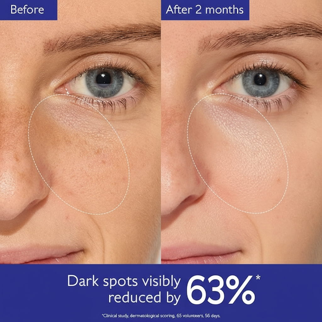 Before/After - 63% dark spot reduction
